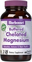 Bluebonnet Beslenme Albion Buffered Chelated Magnezyum 200 mg, Oksit Magnezyum, Stres Yardımı, Vegan, GMO, Gluten Free, Soy Free, Milk Free, Kosher, 60 Sebze Kapsülleri, 1 Ay Supply