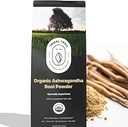 Organic Ashwagandha Powder | 8.01 oz | USDA Organic & Non-GMO | Raw from India | Stress Relief & Immune Support | Ashwagandha Supplement (150 Servings)
