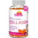 Collagen Gummies- Natural Marine Collagen for Women, and Men- Collagen Supplements for Skin Hair, Nails- Hydrolyzed Type 2 & 1 3- Replace Pills and Powders - No Gelatin, Kosher, Hanal- 100 Ct.
