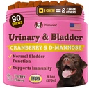 Natural Dog Company urinary & Bladder συμπλήρωμα για τα σκυλιά – Cranberry & D-Mannose μαλακά μάσημα με Marshmallow Root & Astragalus – Υποστηρίζει ούρα Φυλλαδική υγεία, λειτουργία της ουροδόχου κύστης & κανονική ροή ούρων