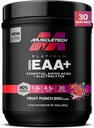 KasTech Platinum Essential Amino Asits Supplement with Electrolytes, Fruit Punch - Pre-Workout Toz for Energy, Muscle growth & Strength Builder - EAA Complex for Men & Women - 30 Hizmet