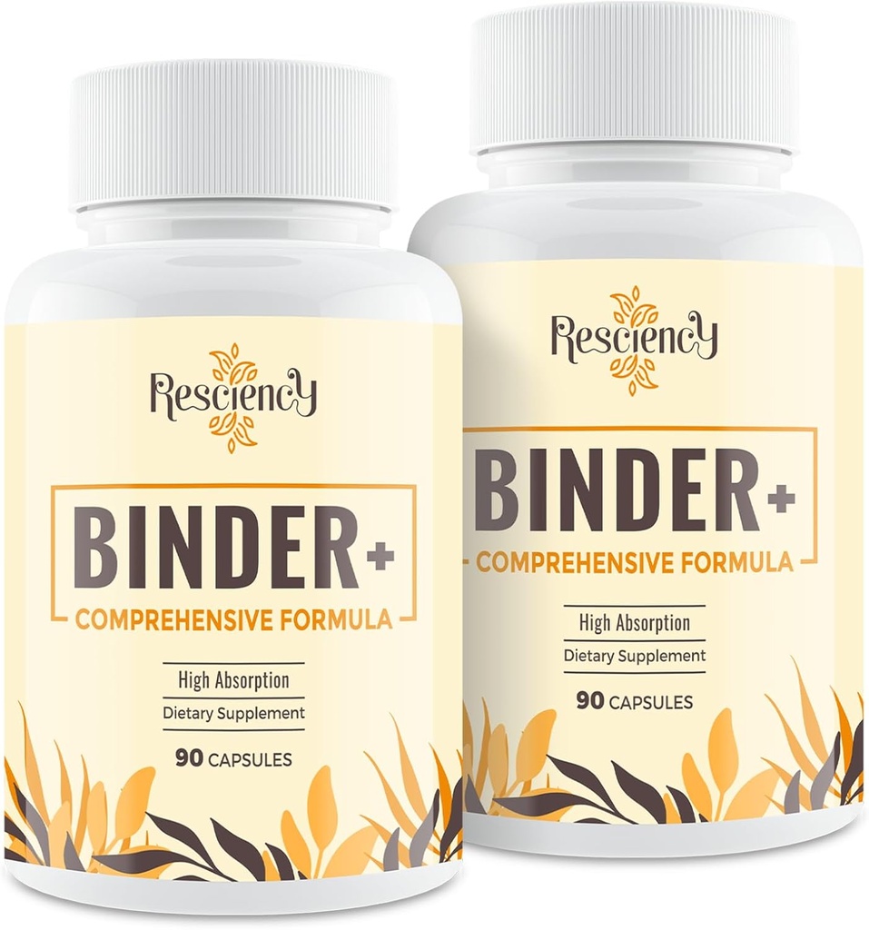 Detox Binder Supplement – Ενεργοποιημένο καρβουνικό, ζεόλιθος, πηλός Μπεντονίτη, γαϊδουράγκαθο γάλακτος, ιδιόκτητες ενώσεις - συκώτι & κόκκαλο, μέγιστη απορρόφηση, 180 κάψουλες Vegan