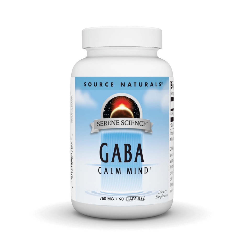 Source Naturals Serene Science GABA, για ένα ήρεμο μυαλό, 750mg - 90 κάψουλες