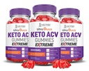 Justified Laboratories (3 Pack Ultra Quick Keto ACV Gummies Extreme 2000MG Ultraquick Chem Gummies Apple Cider Vinegar Formulated with Pomegranate Beet Juice B12 Vegan Non GMO 180 Gummys
