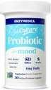 Enzymedica SubCulture Probiyotiks for Mood, Stress, & Sleep, 50 Milyar CFU, Rahatlama, Immune + Digestive Health & Regularity, 30 Countive