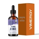 VIMERGY Kids USDA Organic Liquid Sulfate - Çocuklar ve Adolescence 1-18 Yıl Yaşlı, Hızlı-Absorbing Immune Support* – Sağlıklı Bones, Hair & Skin. Kosher, Vegan, Non-GMO – 55 mL