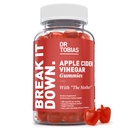 Dr. Tobias Apple Cider Vinegar Gummies with The Mother, 500mg ACV per Serving, Plus Folate, B6, B12 & Iodine, Υποστηρίζει Digestive Health, Gut Cleanse & Detox, Vegan, 60 Gummies