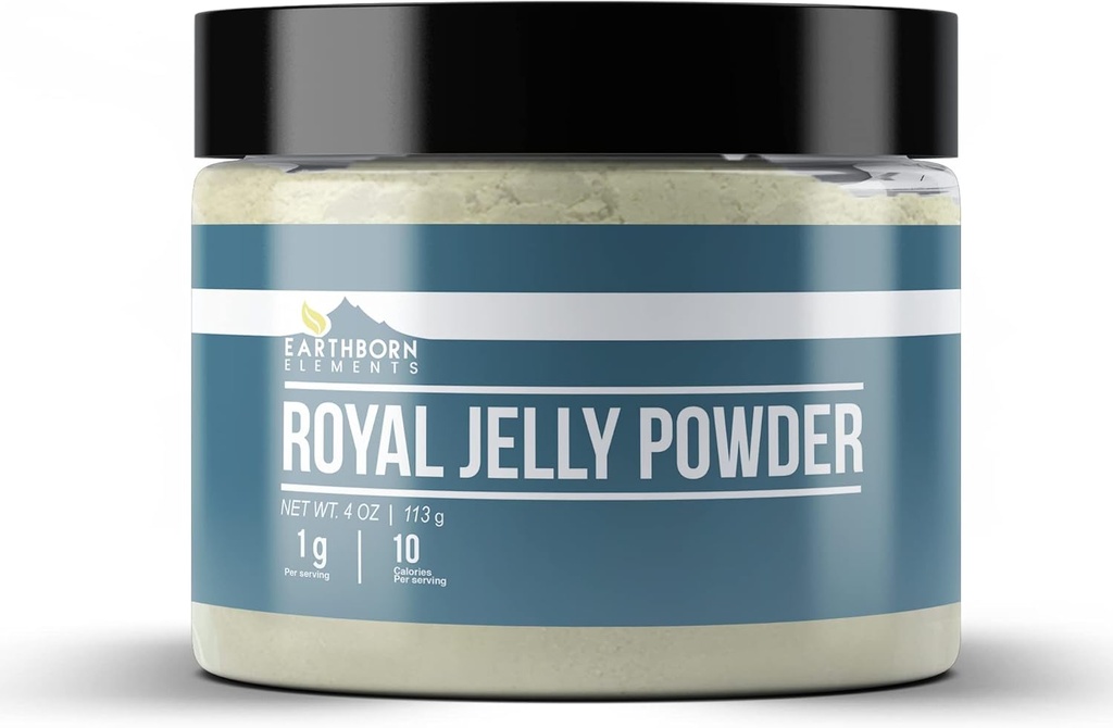 Earthborn Elements Royal Jelly Toz (4 oz), Resealable Jar, Pure & Non GMO