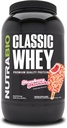 NutraBio Classic Whey Protein Toz Supplement - Protein Per Scoop 25g - Full-Spectrum Amino Asit Profil No Fillers, Yapay Renkler veya Preservatifler - Strawberry Shortcake, 2 Pounds