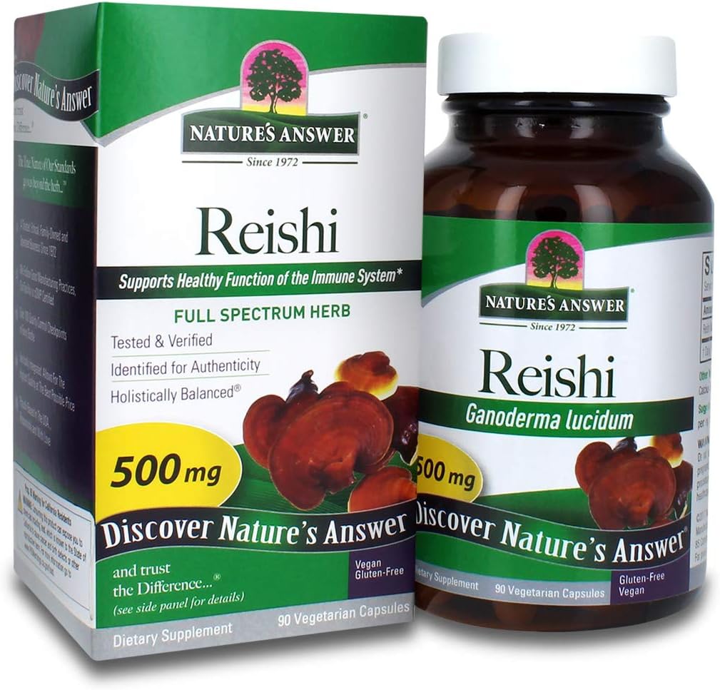 Απάντηση της φύσης Reishi Mushroom Μυκητιασικές κάψουλες, 90-count 