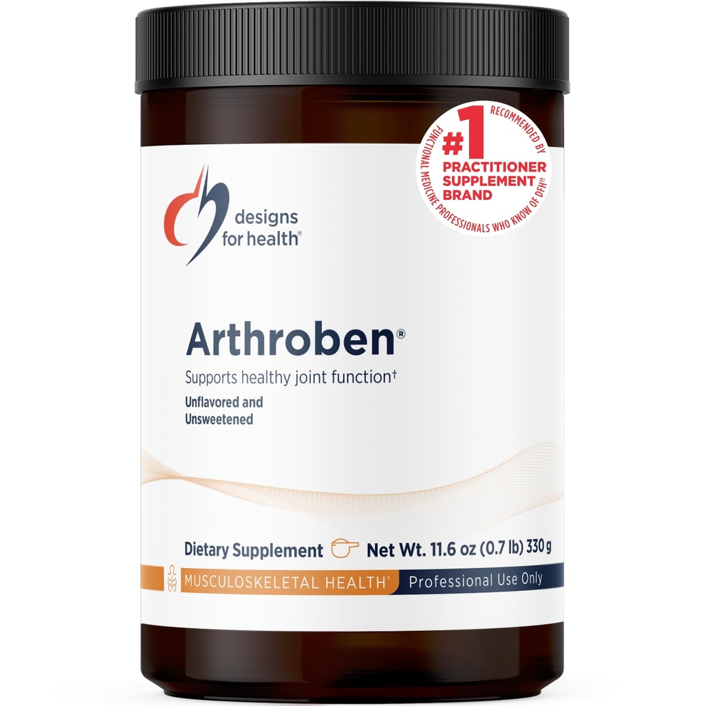 Designs for Health Arthroben Unflavored/Uncoweed - Collagen Peptides Powder + Botanicals to Help support Healthy Joints - Peptides Drink Mix, Non-GMO (30 services / 330g)