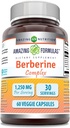 Amazing Formulas Berberine Bitter Melon & Banaba Extract Kompleks | 1250 Mg Per | Veggie Capsules | Non-GMO | Gluten-Free | Made in USA (60 Count | 1 Pack)