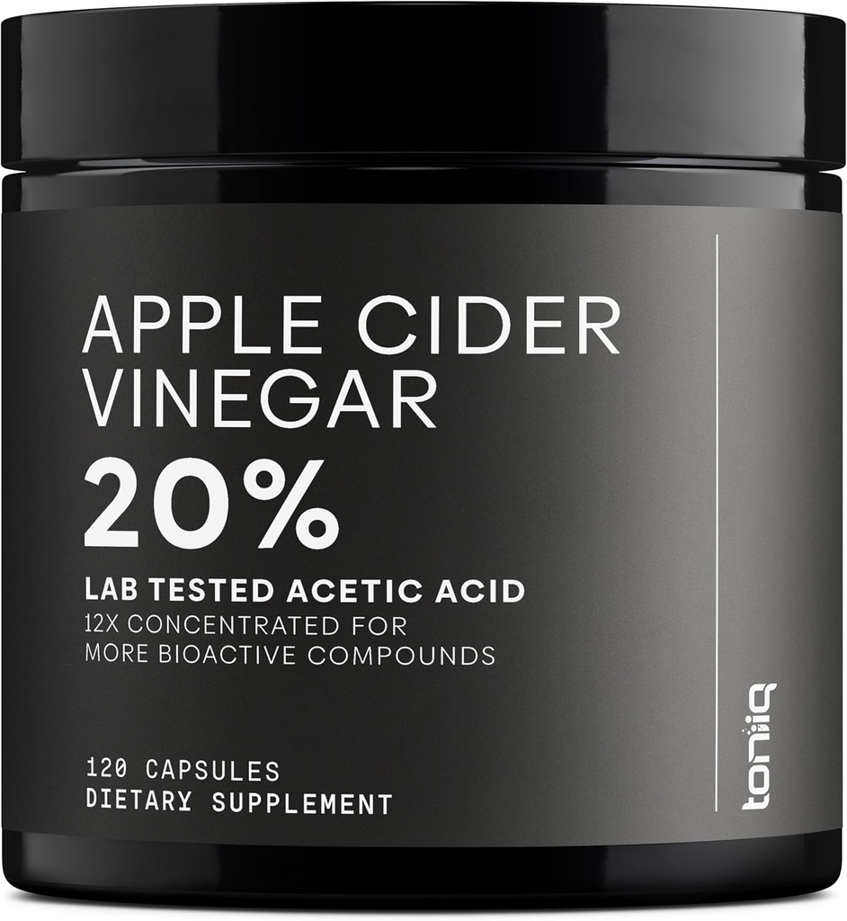 Apple Cider Vinegar Capsules - Ultra High Potency 2,010 mg Formula 20 Acetic Acid & Cayenne Pepper ile - Anne ile Yap - Üçüncü Parti Lab Test Edildi - 120 Capsules