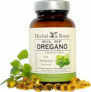 Oregano Yağ Kökleri - Akdeniz Oregano Petrolü - 90 Easy to Swallow Softgel Capsules - Ekstra Güçlü 150 mg 150 mg