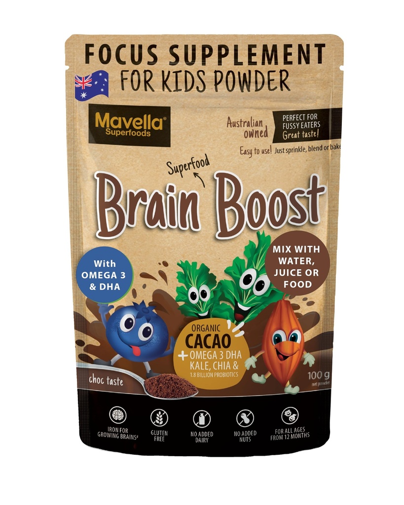 Çocuklar için Focus Supplement Beyin Boost - Omega-3 DHA Flaxseed Natural Focus & Dikkat Challenge Support Kids Focus Vitamins 3.52oz (100g)