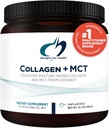 Sağlık Collagen + MCT için tasarımlar, Unflavored - Hydrolyz Grass-Fed Collagen, with MCT Oil Toz to Discover mental Focus, Sustained Energy, Skin & Gut Health (30 hizmet)