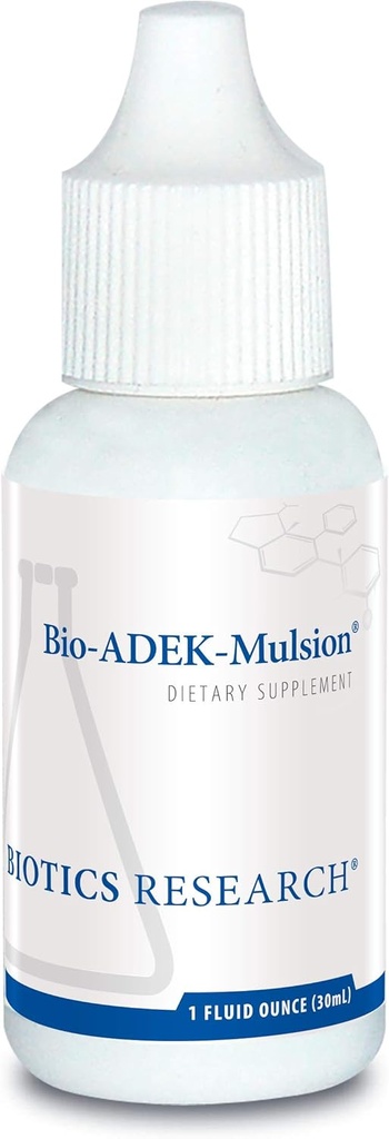 Bio ADEK Mulsion - Emulsified Formula, Improv Bioavailability, Supports Sağlıklı Immune Responses, Bone Health, Eye Health, Cardiovascular Health, 1 fl ozz