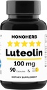 MONOHERB Luteolin 100 mg - 90 Vegetarian Capsules - ABD'de Made in USA