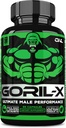 GORIL-X Testosterone Booster για τους άνδρες - Συμπληρώματα τεστοστερόνης προπόνησης - Αύξηση μεγέθους, δύναμης & ενέργειας - 1000mg αρσενικό ενίσχυση Horny κατσικίσιο ζιζάνιο - Maca Root, Tongkat Ali & Tribulus Terrestris 60 Caps