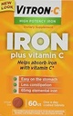 Vitron-c High Potency Iron Supplement Tabletleri 60 Ct (Pack of 2)