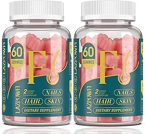 Biotin Gummies - Δέρμα και τα νύχια Βιταμίνες για άνδρες και γυναίκες, Vegan Βιταμίνη B7, υποστηρίζει την ανάπτυξη των μαλλιών και ισχυρότερη νύχια, 60 ημέρα προσφοράς-Raspberry-2 πακέτο