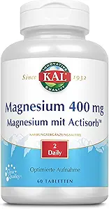 KAL 400 Mg Magnezyum Tabletleri, Actisorb, 60 Kont