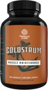 Bovine Colostrum Capsules with Immunoglobulin G - Colostrum Supplement and Muscle Builder for Gut Health Joint Support Immune Health Bone Strength and Brain Support Probiotic Supplement