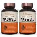 Canlı Bilinçli Çinko Magnezyum & Vitamin D3 - Magnezyum Bio kullanılabilir Formlar - Malate, Glycinate, Citrate - MagE Bone & Heart Health, Immune System Support - 120 Capsules (2-Pack)