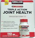 KIRKLAND Triple Action Joint Health Type II Collagen, Boron ve HA - 110 Kont