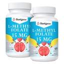 15mg L Methylfolate (5- MTHF) - Ενεργό Φολικό Οξύ Εμπλουτισμένο με Βιταμίνες Β6 και Β12-60 Καψάκια Χορτοφαγικής - Μη ΓΤΟ, Χωρίς Γλουτένη
