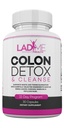 Pure Colon Cleanse & Detox 15 Gün Programı - Herbal Laxative Constipation Relief with Psyllium Husk, Cascara Sagrada & Senna Leaves - Special Women Intestinal Cleanser Tarafından Ladyme - 30 Capsules