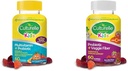 Culturelle Kids Probiyotik Gummies for Ages 2+ - Peach-Orange & Karma Berry Flavors & Daily Probiyotik for Kids + Veggie Fiber Gummies (Ages 3+) - 60 Count - Digestiveive