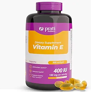 E 400 IU - 300 Softgels - Savunma Sistemini Güçlendirmek, Özgür Radikallerle Mücadele Ediyor ve Yetişkinler için Sağlıklı Ağlama – Yetişkinler için