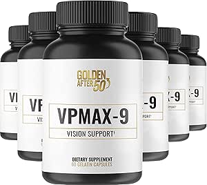 Altın 50 VpMax-9 - Göz Vitaminleri, Lutein, Lycopene ve Bilberry - 6 Şişes