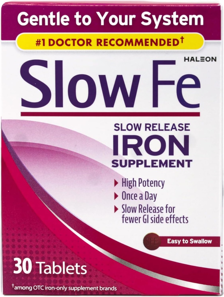 Slow Fe Iron Tablets - 1 Pack 30TB