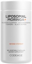 Codeage Liposomal Moringa+ Supplement, 400mg Moringa 50:1 Extract - 20.000mg Moringa Oleifera Leaf Ισοδύναμο - Turmeric, Ashwagandha, Black Pepper, 3-Month Supply, Vegan Moringa σκόνη - 180 κάψουλες