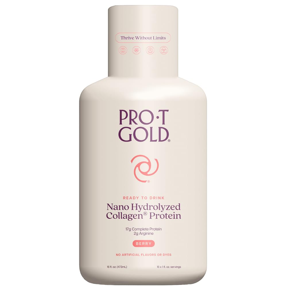 ProT GOLD Berry Şeker Ücretsiz Sıvı Protein Shot - 16oz Anti Aging. Immunity'yi güçlendirmek için proven. Formül tam protein Beslenme ve Proven 2X Faster şifa için 4.000+ Tıbbi Tesislere Güvendi