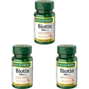 Boundty Biotin της φύσης, συμπλήρωμα βιταμινών, υποστηρίζει Μεταβολισμός για την κυτταρική ενέργεια και υγιή μαλλιά, δέρμα, και νύχια, 1000 mcg, 100 δισκία (πακέτο των 3)