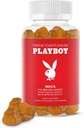 Playboy - Maca Root Gummies for Women and Men (60 Kont - Peach Flavored) - Cinsel Vitality, Libido, Fertness - Maca Gummies Supplement - 100% Natural, Vegan Non GMO - 4:1 Extract Maca Peruana