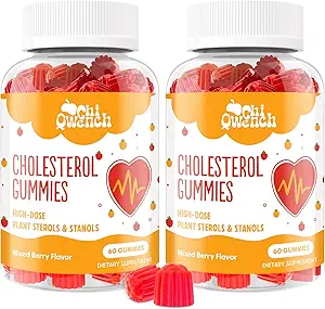 Cholesterol Supplements with 1500 Mg Plant Sterols & Stanols, Cholesterol Support Gummies, Cholesterol Complex Gummies, Keeps Normal Levels, Karma Berry Flavor, 120 Kont