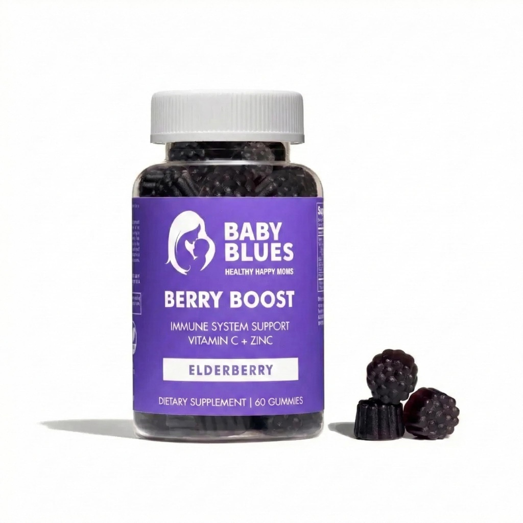 Bebek Blues Berry Anneleri için Boost, Immunity Elder Gummies Immune Support Supplement with Vitamin C and çinko for Yetişkinler, Non-GMO Immune System Vitamins Branson Vegan Gluten Free Gummies, 60ay