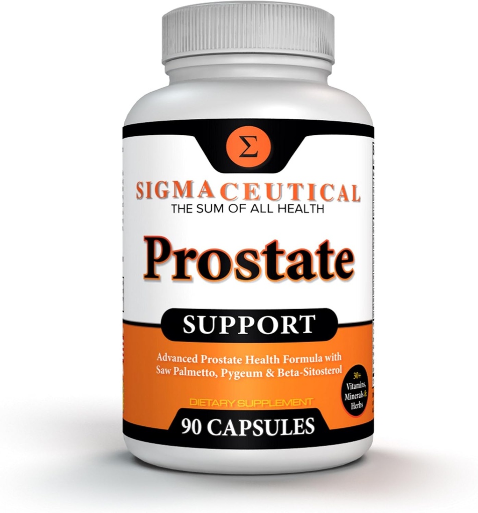 Prostate Support Complex - Saw Palmetto & Beta Sitosterol with Pygeum Bark - Günlük Urinary Flow Support for Men - 90 Natural Plant Sterol Capsules