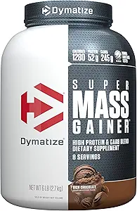 Super Mass Liger Protein Tozunu, Zengin Çikolata, 52g proteini, 1g Kreories, 10.7g BCAAs, 245g Carbs, Contains Whey protein Toz, Isolate ve Casein (8 hizmet)