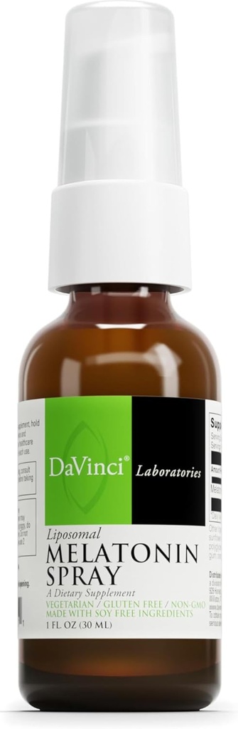 DAVINCI Laboratuvarları Liposomal Melatonin Kombine - Uyku Desteği Tamam - 3 mg Melatonin Per Hizmetinde 3 mg Melatonin - Hızlı Odaklı Formula - Destekler
