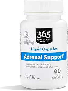 365 by Whole Foods Market, Adrenal Support Liquid Capsules, 60 Count