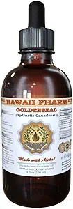 HawaiiPharm Goldenseal Sıvı Ekstraksiyon, Organik Altınseal (Hydrastis Canadensis) Tincture Supplement 4 oz
