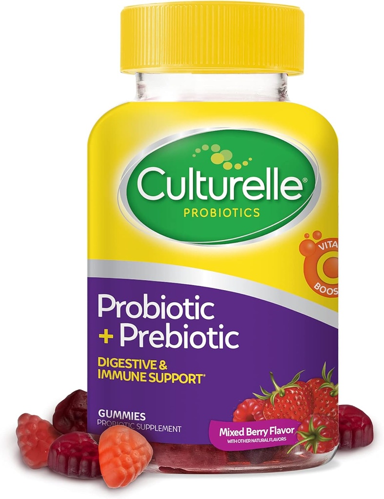 Culturelle Daily Probiyotik Capsules 30CT & Gummies 52CT with Lactobacillus rhamnosus GG for Digestive & Immune Health