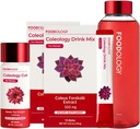 GIDAOLOGY Redbottle 1-Month Comb/Coleology Drink Mix(2ea) & Coleology Cut(1ea) & Water Şişe (1ea)