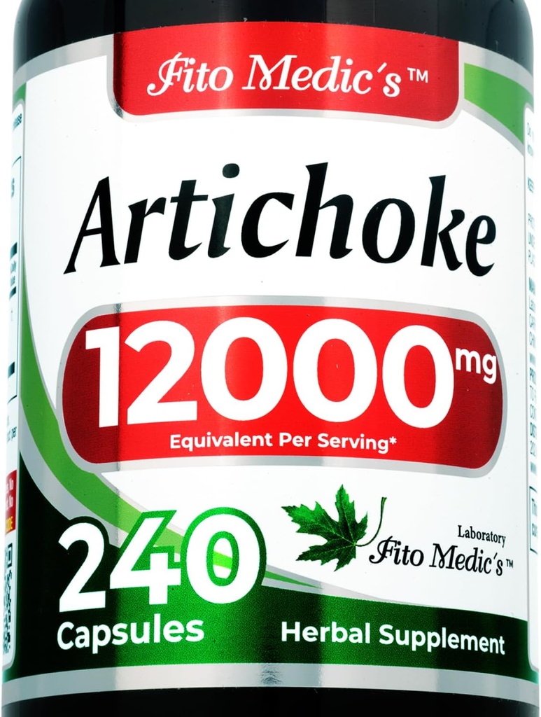 FITO MEDIC'S Lab | Artichoke Extract Capsules |240 Capsules |12000 mg | alcachofa.