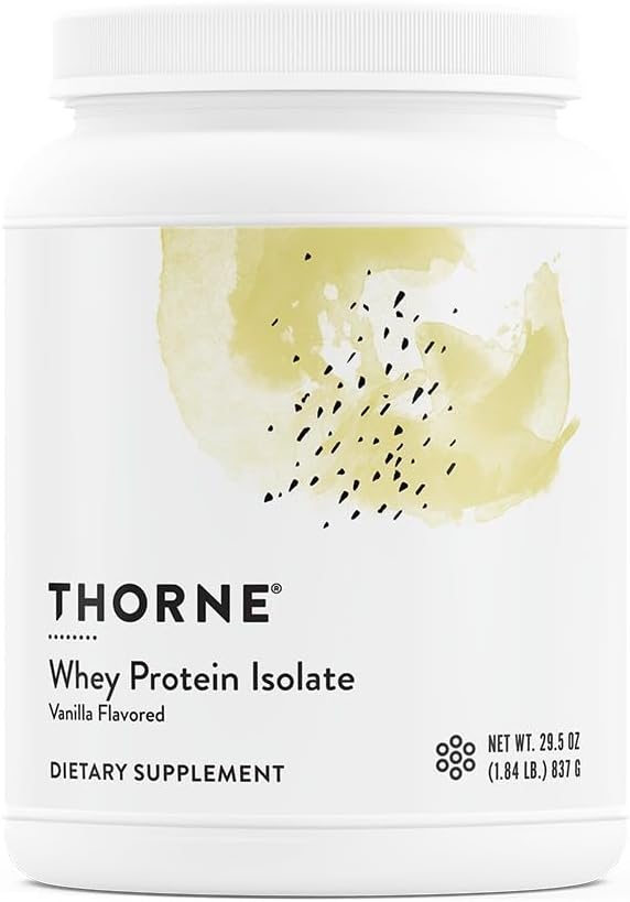 THORNE - Whey Protein Isolate - 21 γραμμάρια εύκολης έως απογυμνωτικής σκόνης πρωτεΐνης ορού γάλακτος - NSF Certified for Sport - Vanilla - 29.5 Ουγγιά - 30 Σερβίρεις